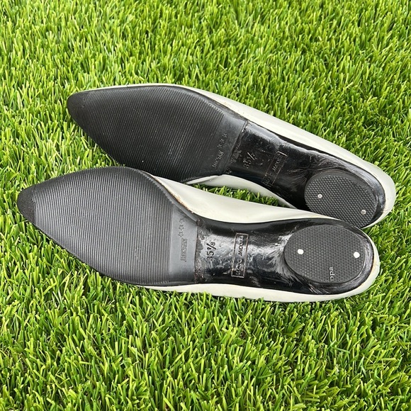 Marc Jacobs D’Orsay Grey Leather Flat size 35 1/2 - Picture 9 of 12